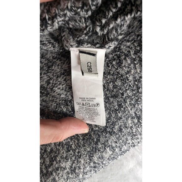 Jack Spade New York Marled Crew-Neck Sweater Grey/Black Sz Small 100% wool - Picture 3 of 6